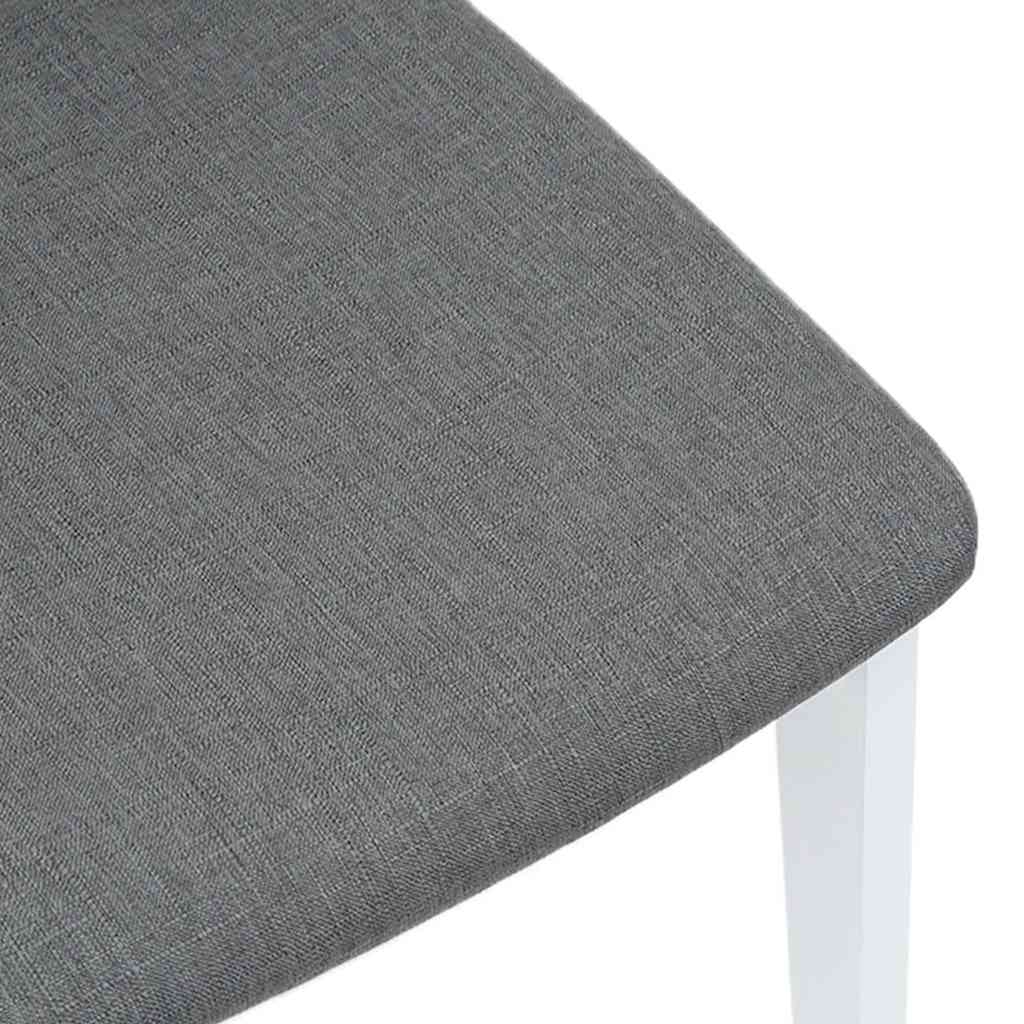 Cadeiras de jantar com almofadões 2 pcs madeira maciça branco