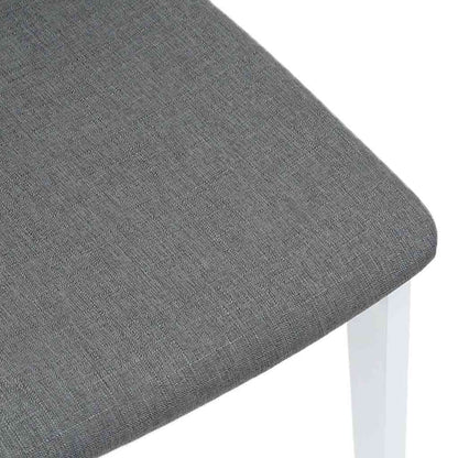 Cadeiras de jantar com almofadões 2 pcs madeira maciça branco