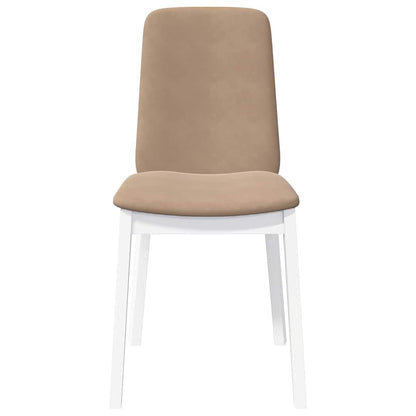Cadeiras de jantar com almofadões 2 pcs madeira maciça branco