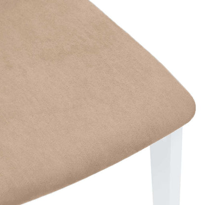Cadeiras de jantar com almofadões 2 pcs madeira maciça branco