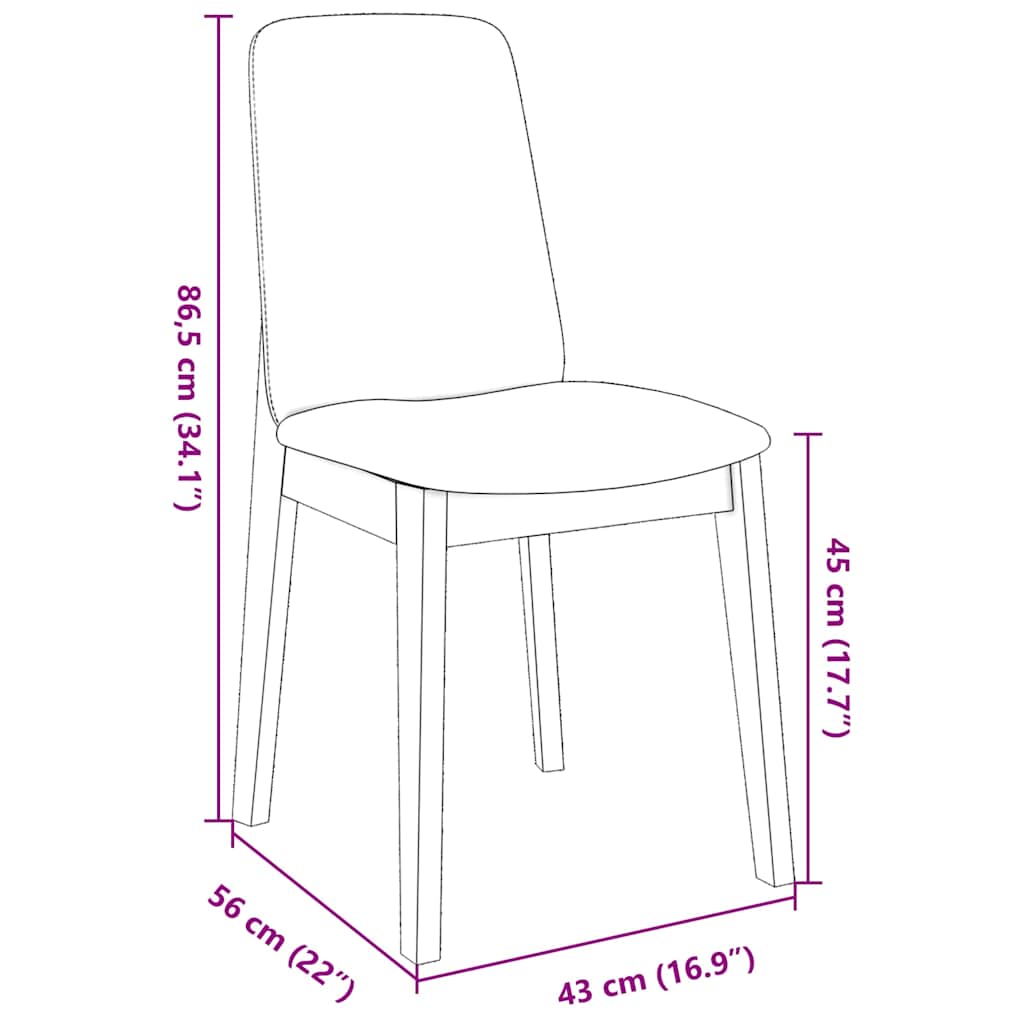 Cadeiras de jantar com almofadões 2 pcs madeira maciça branco