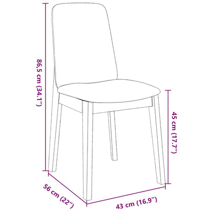 Cadeiras de jantar com almofadões 2 pcs madeira maciça branco