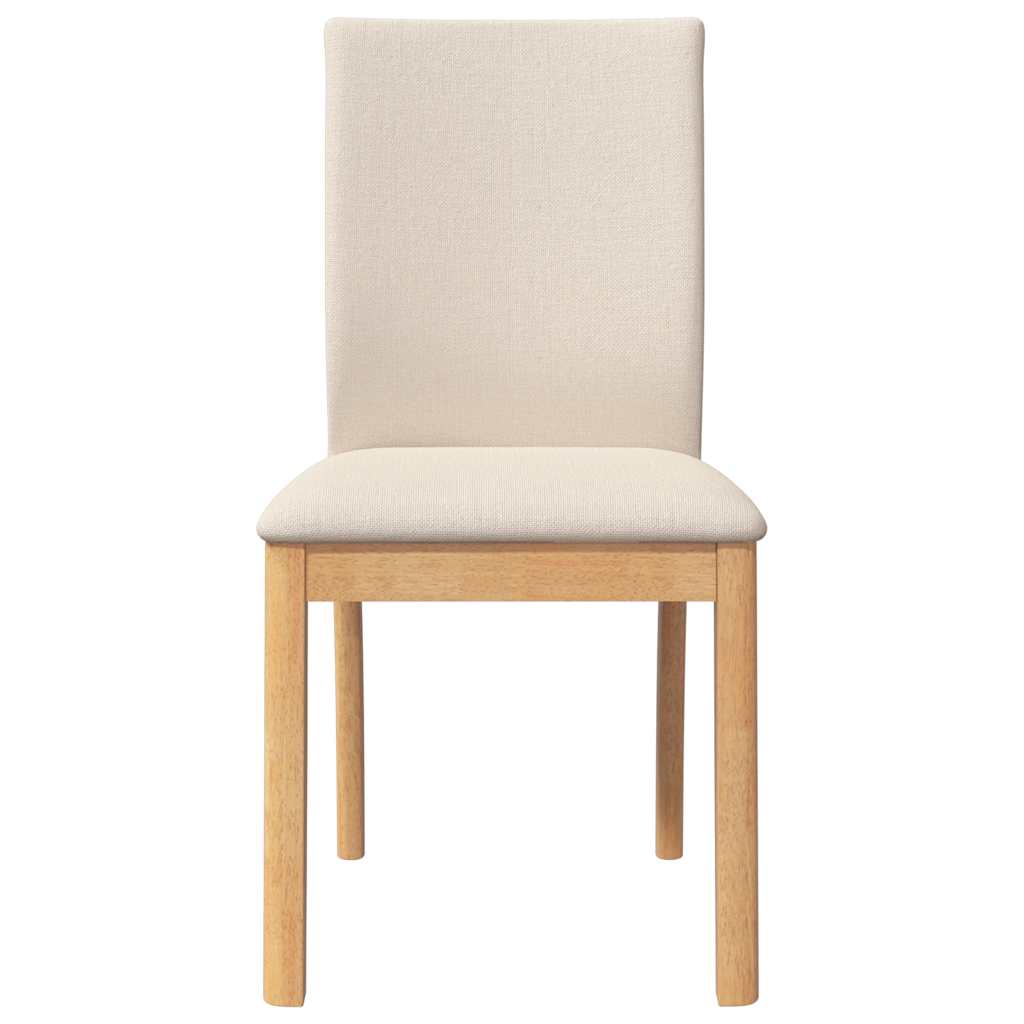 Cadeiras de jantar com almofadões 2 pcs madeira maciça