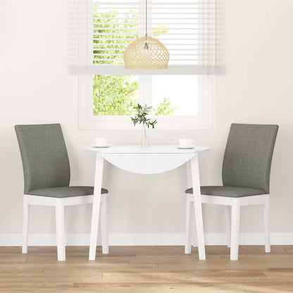 Cadeiras de jantar com almofadões 2 pcs madeira maciça branco