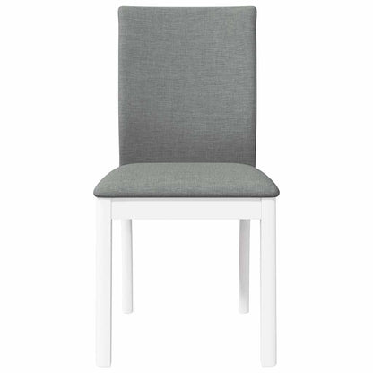 Cadeiras de jantar com almofadões 2 pcs madeira maciça branco