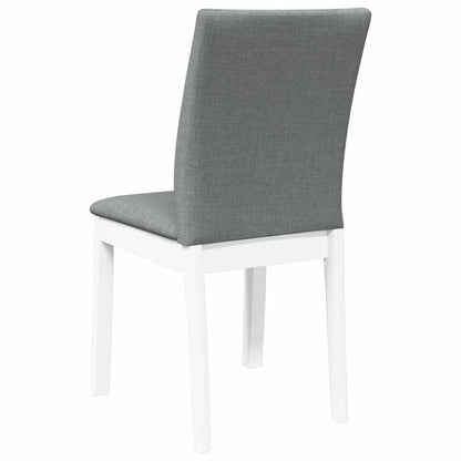 Cadeiras de jantar com almofadões 2 pcs madeira maciça branco