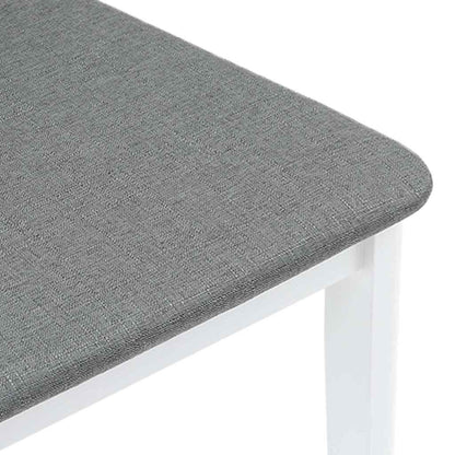 Cadeiras de jantar com almofadões 2 pcs madeira maciça branco