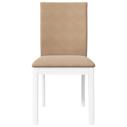 Cadeiras de jantar com almofadões 2 pcs madeira maciça branco