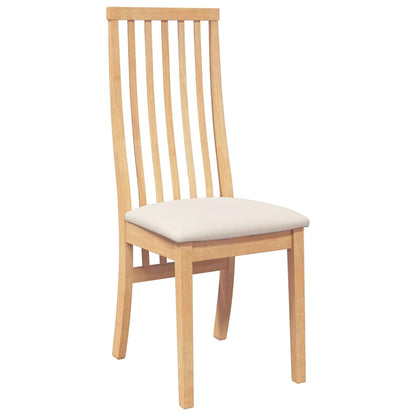 Cadeiras de jantar com almofadões 2 pcs madeira maciça
