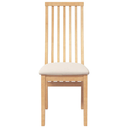 Cadeiras de jantar com almofadões 2 pcs madeira maciça