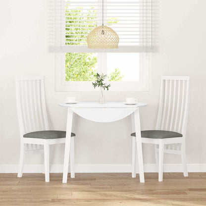 Cadeiras de jantar com almofadões 2 pcs madeira maciça branco