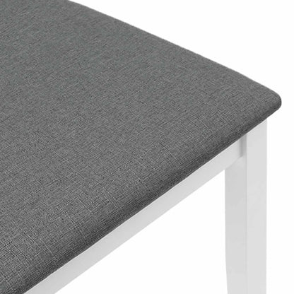 Cadeiras de jantar com almofadões 2 pcs madeira maciça branco
