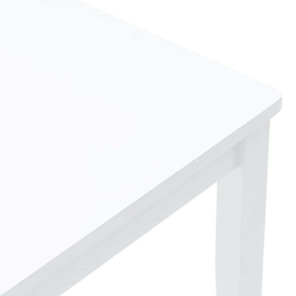 Cadeiras de jantar 2 pcs madeira de seringueira maciça branco
