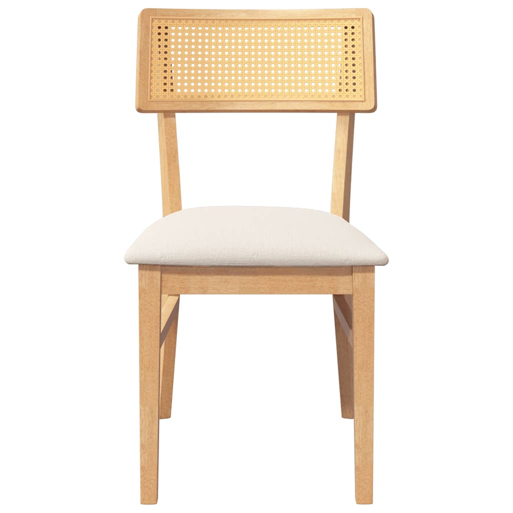 Cadeiras de jantar com almofadões 2 pcs madeira maciça
