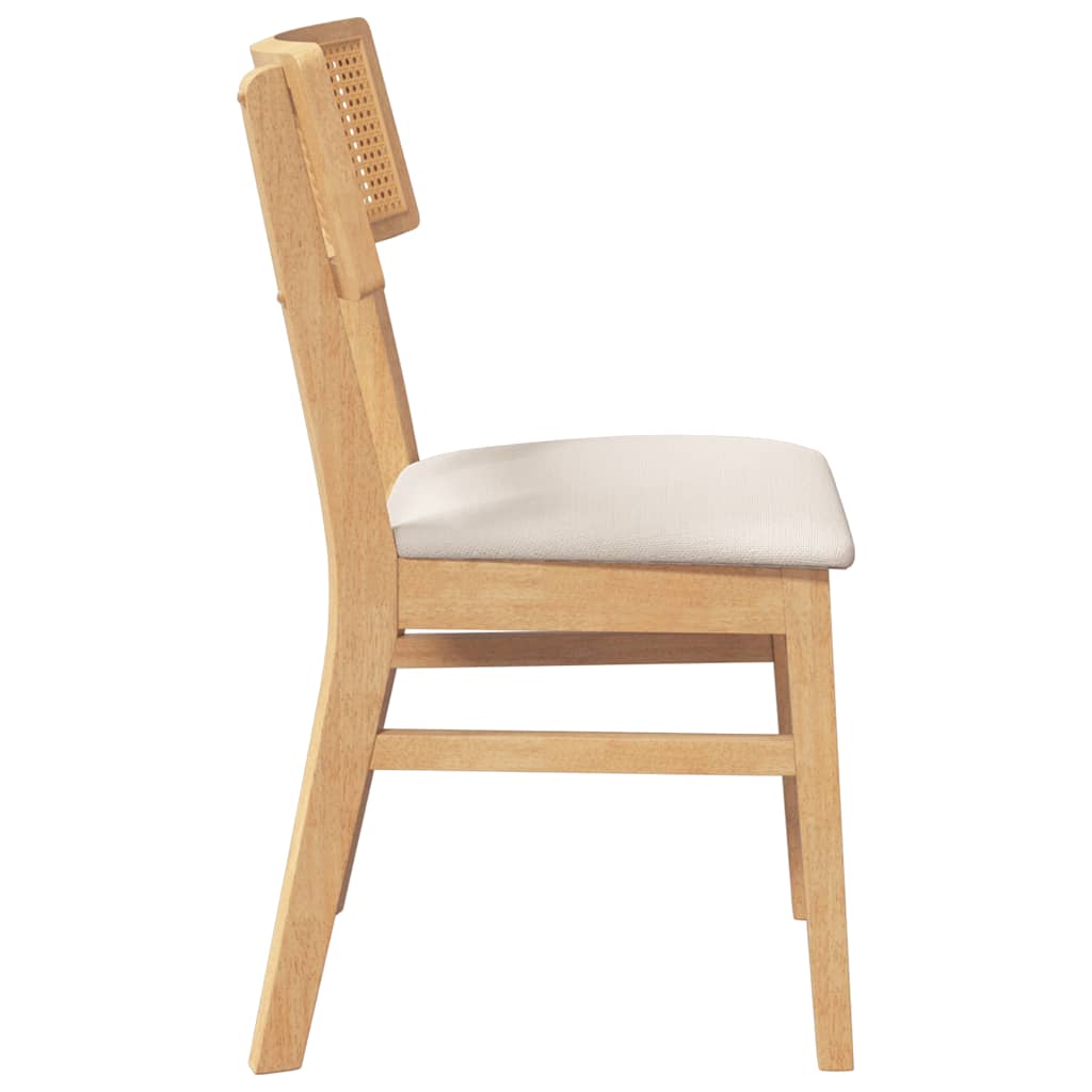 Cadeiras de jantar com almofadões 2 pcs madeira maciça