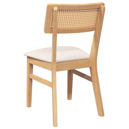 Cadeiras de jantar com almofadões 2 pcs madeira maciça