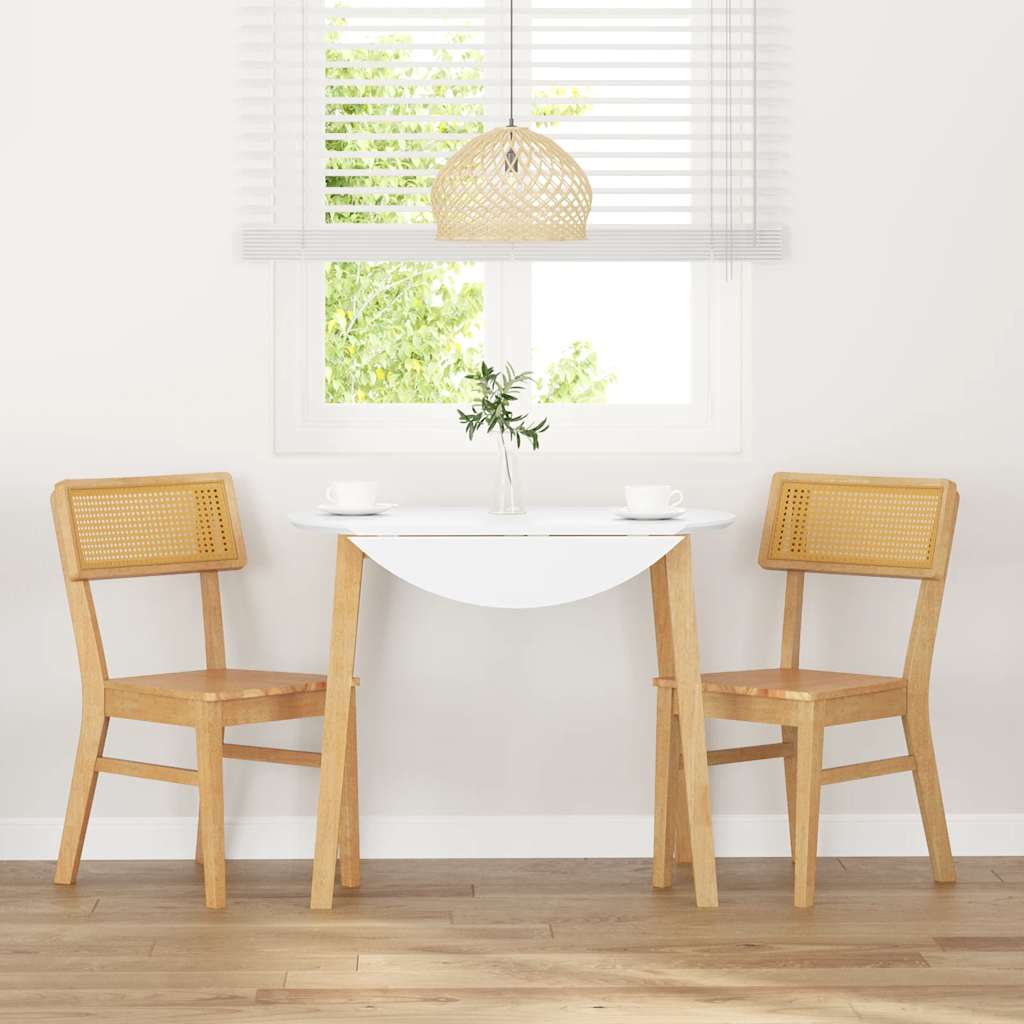 Cadeiras de jantar 2 pcs madeira de seringueira maciça