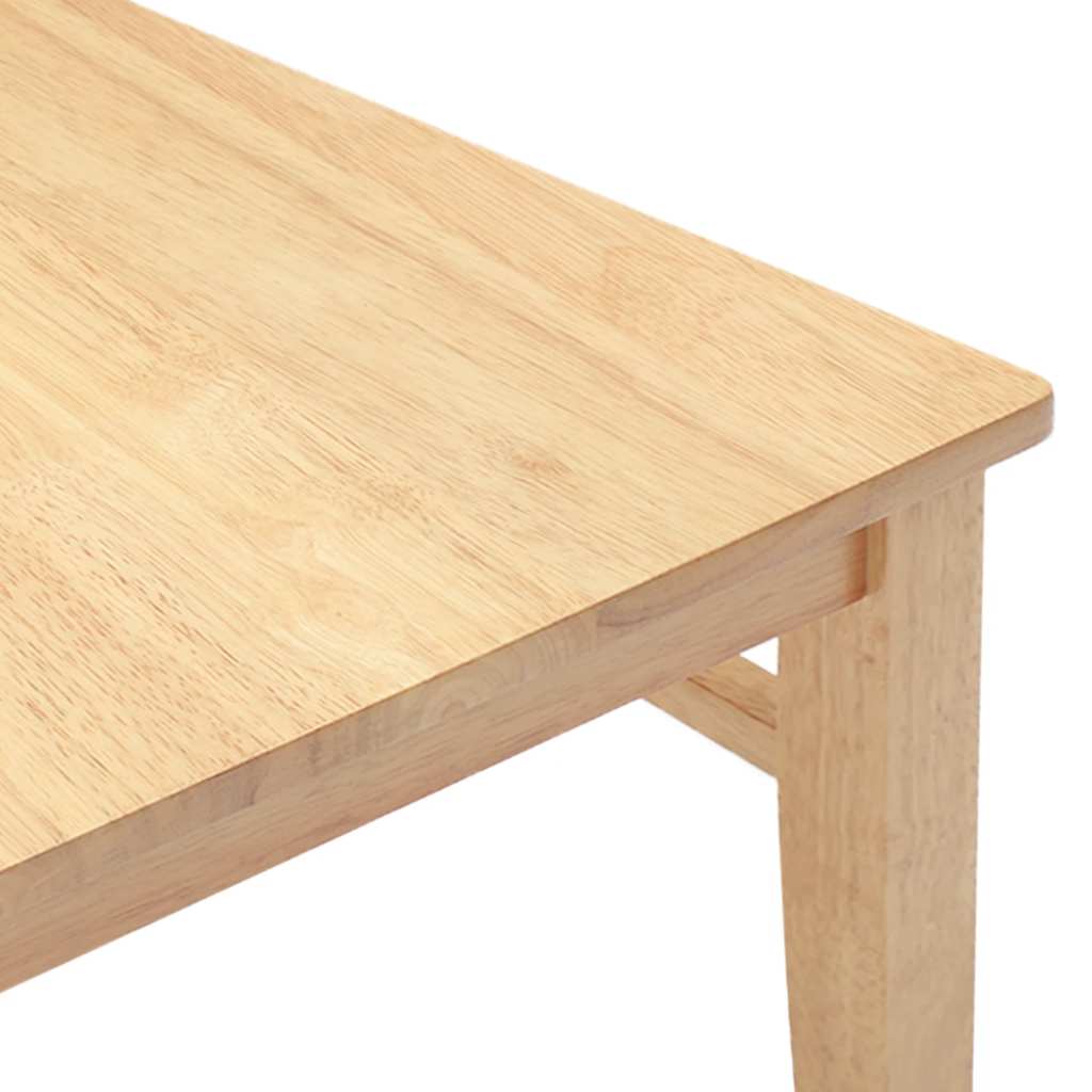 Cadeiras de jantar 2 pcs madeira de seringueira maciça
