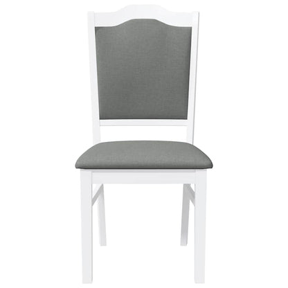 Cadeiras de jantar com almofadões 2 pcs madeira maciça branco