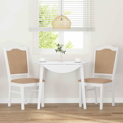 Cadeiras de jantar com almofadões 2 pcs madeira maciça branco