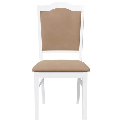 Cadeiras de jantar com almofadões 2 pcs madeira maciça branco