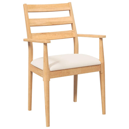 Cadeiras de jantar com almofadões 2 pcs madeira maciça