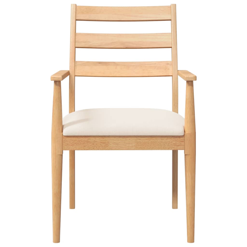 Cadeiras de jantar com almofadões 2 pcs madeira maciça