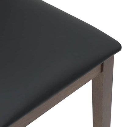 Cadeiras de jantar com almofadões 2 pcs madeira maciça castanho