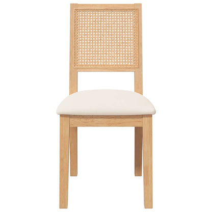 Cadeiras de jantar com almofadões 2 pcs madeira maciça