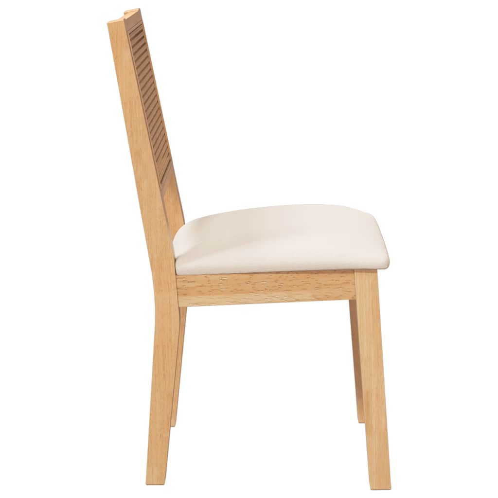 Cadeiras de jantar com almofadões 2 pcs madeira maciça