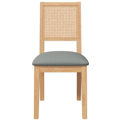 Cadeiras de jantar com almofadões 2 pcs madeira maciça