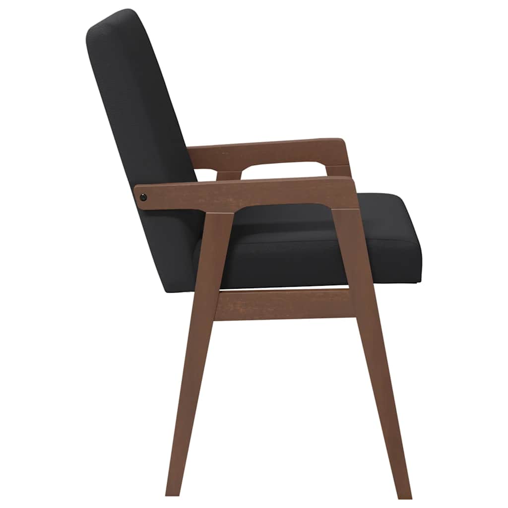 Cadeiras de jantar com almofadões 2 pcs madeira maciça castanho