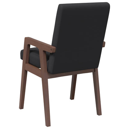 Cadeiras de jantar com almofadões 2 pcs madeira maciça castanho