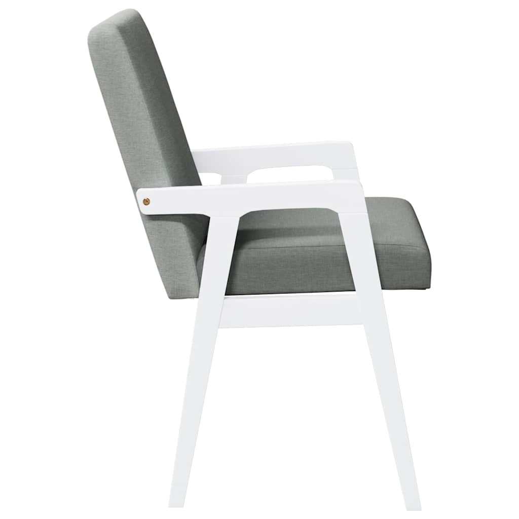 Cadeiras de jantar com almofadões 2 pcs madeira maciça branco