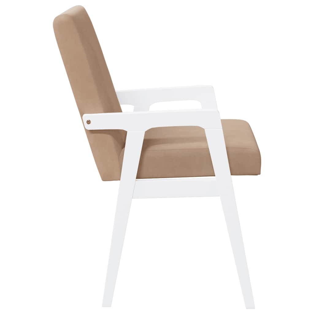 Cadeiras de jantar com almofadões 2 pcs madeira maciça branco