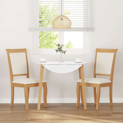 Cadeiras de jantar com almofadões 2 pcs madeira maciça natural