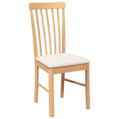 Cadeiras de jantar com almofadões 2 pcs madeira maciça