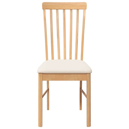 Cadeiras de jantar com almofadões 2 pcs madeira maciça