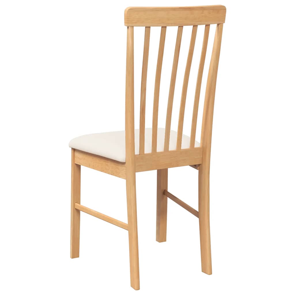 Cadeiras de jantar com almofadões 2 pcs madeira maciça