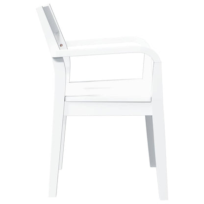 Cadeiras de jantar 2 pcs madeira de seringueira maciça branco