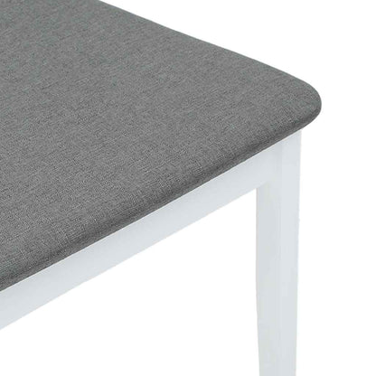Cadeiras de jantar com almofadões 2 pcs madeira maciça branco