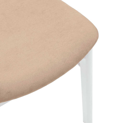 Cadeiras de jantar com almofadões 2 pcs madeira maciça branco