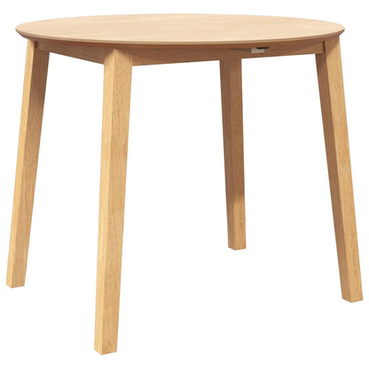 Mesa de jantar madeira seringueira maciça Natural