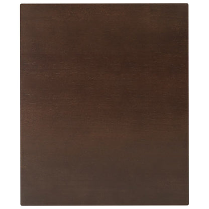 Mesa de jantar madeira seringueira maciça castanho