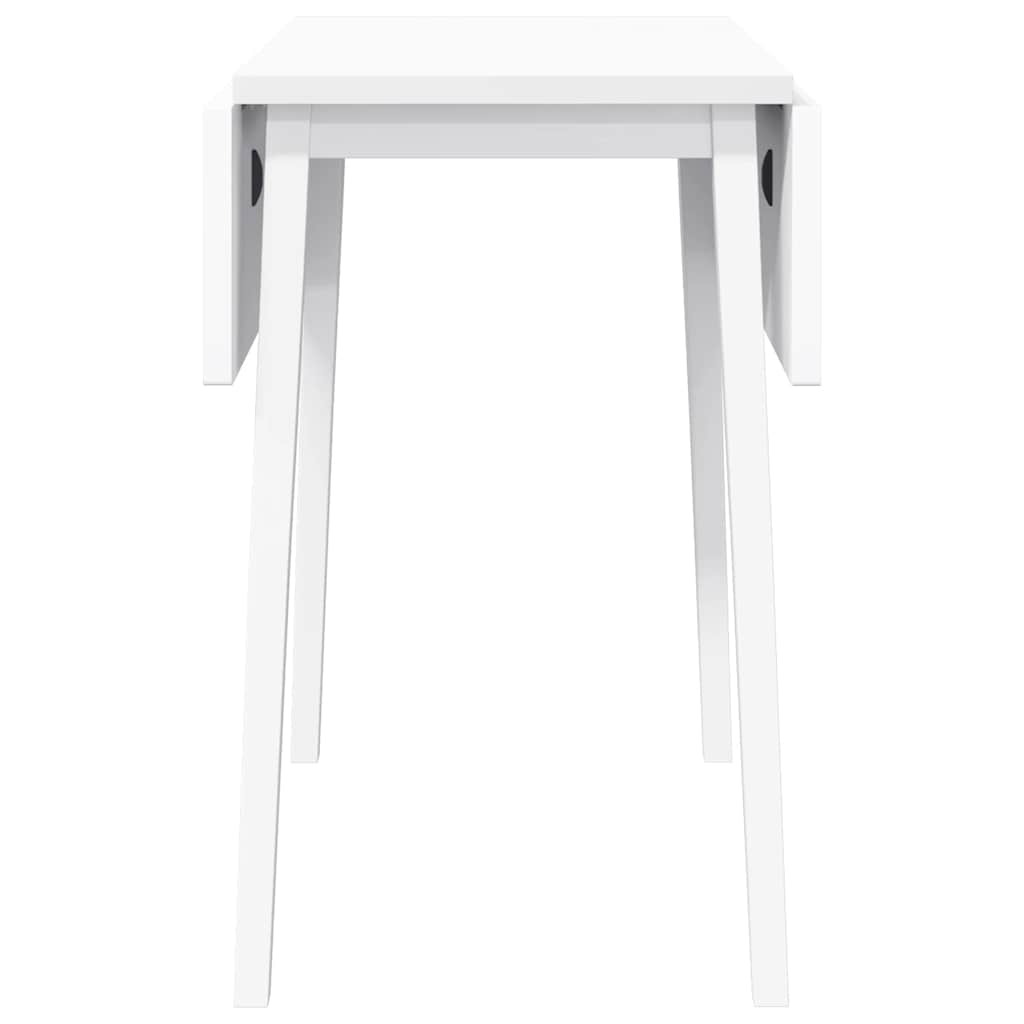 Mesa de jantar madeira seringueira maciça branco