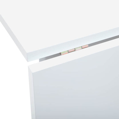 Mesa de jantar madeira seringueira maciça branco