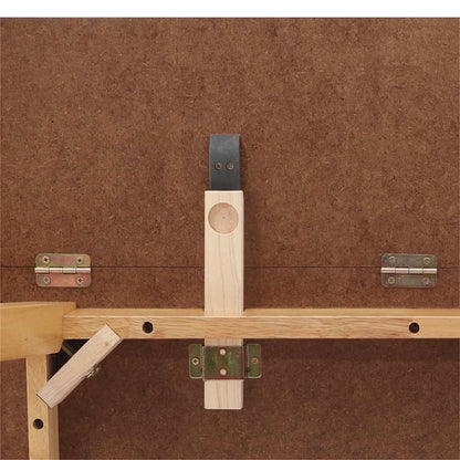 Mesa de jantar madeira seringueira maciça Natural