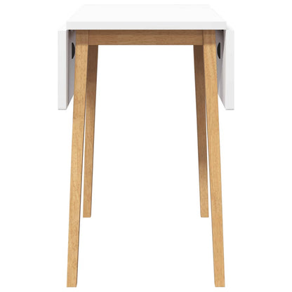 Mesa de jantar madeira seringueira maciça Natural