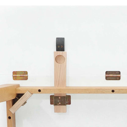 Mesa de jantar madeira seringueira maciça Natural