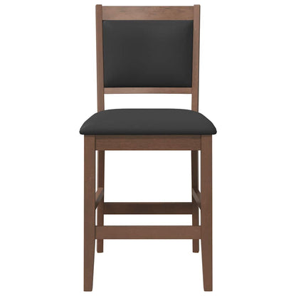 Bancos de bar com almofadões 2pcs madeira de seringueira maciça